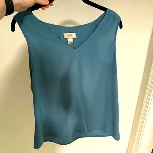 Loft tank, blue, size small